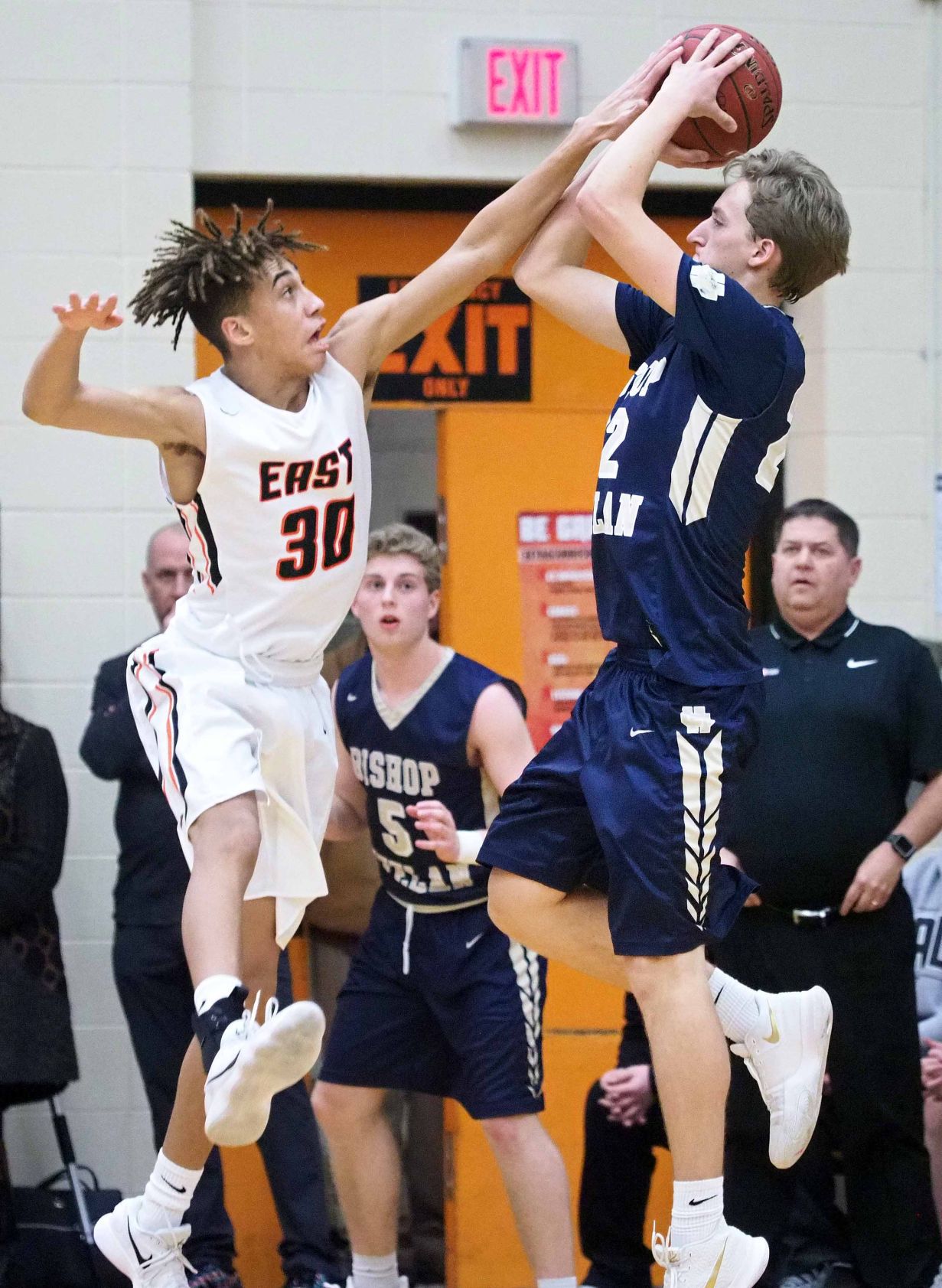 Heelan at East High basketball